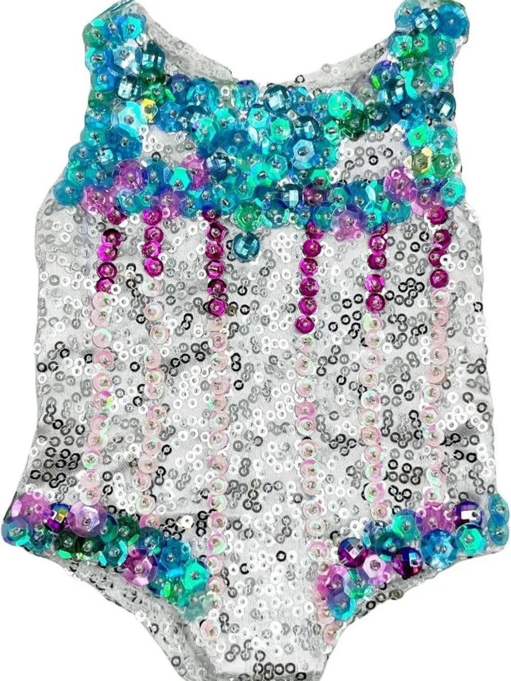 Hand-Beaded Sequin Outfit & Silver Boots for 18